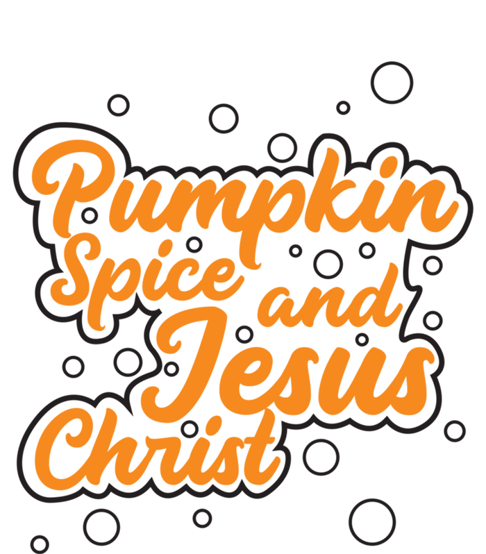 Pumpkin Spice And Jesus Christ Cute Funny Christian Fall Gift Kids T-Shirt