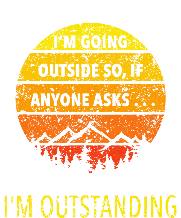 Outdoor Dad Joke Pun I'm Outstanding father's day Premium Hoodie