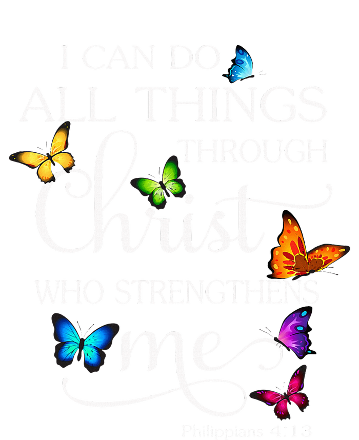 I Can Do All Things Through Christ Butterfly Sustainable Knit Beanie