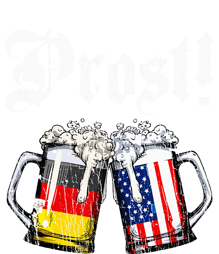 German American Flag Prost Beer Oktoberfest Performance Fleece Hoodie