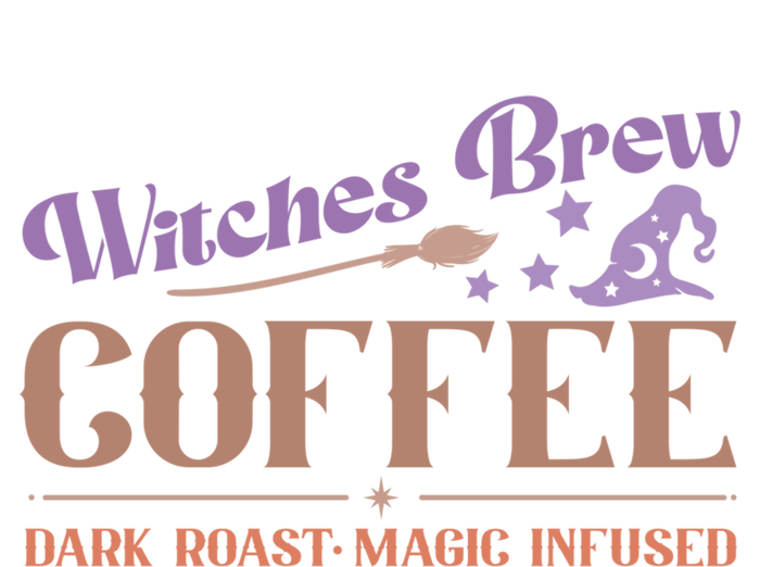 Witches Brew Coffee Dark Roast Magic Infused Funny Halloween Funny Gift V-Neck T-Shirt