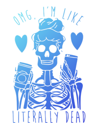 Omg Im Like Literally Dead Lazy Halloween Costume Skeleton Gift Tote Bag