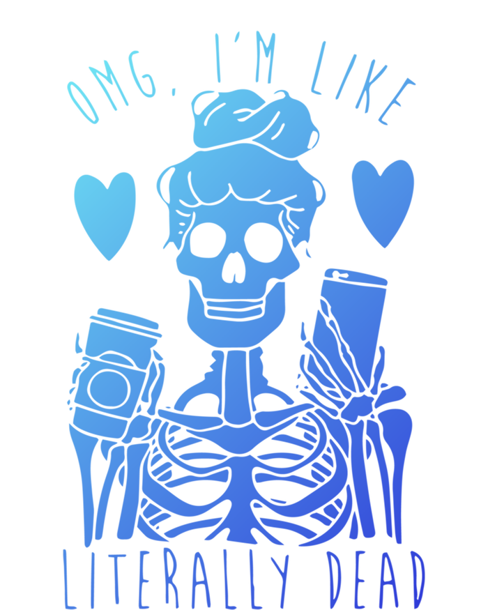 Omg Im Like Literally Dead Lazy Halloween Costume Skeleton Gift Tote Bag