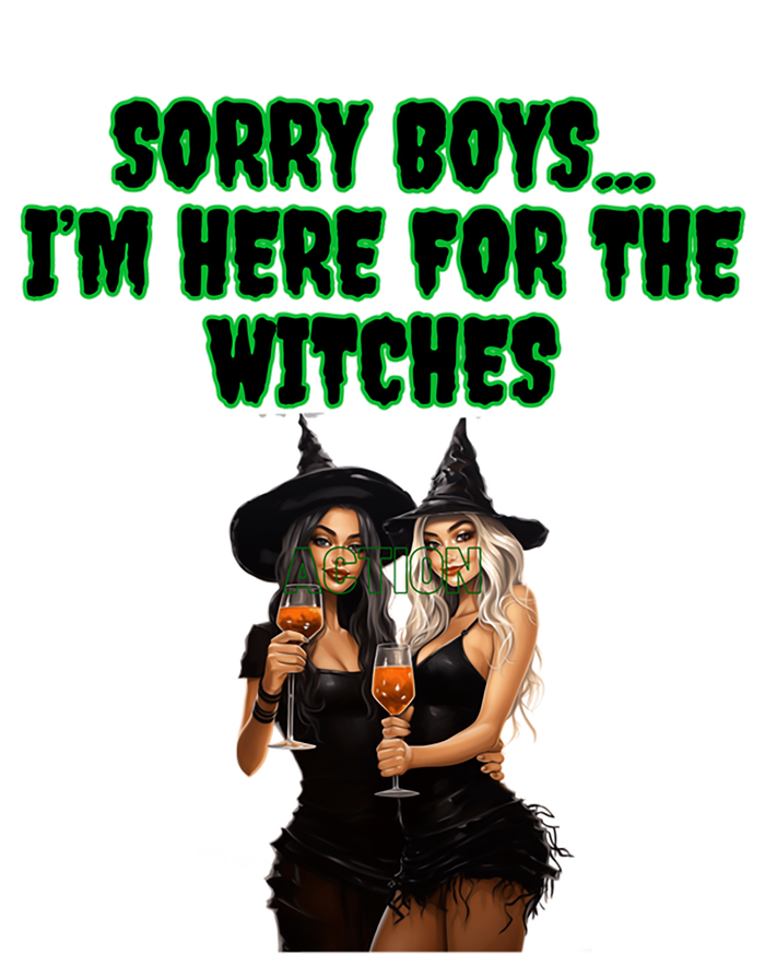 Sorry IM Here For The Witches Funny Halloween Meaningful Gift Softstyle Adult Sport Polo