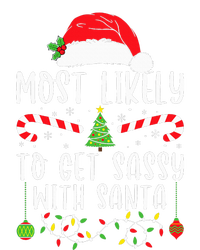 Most Likely To Get Sassy With Santa Christmas Matching Women's Fleece Hoodie