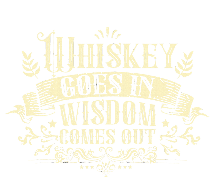 Whiskey Goes In Wisdom Comes Out Drinker Drinking Whisky Long Sleeve Pajama Set