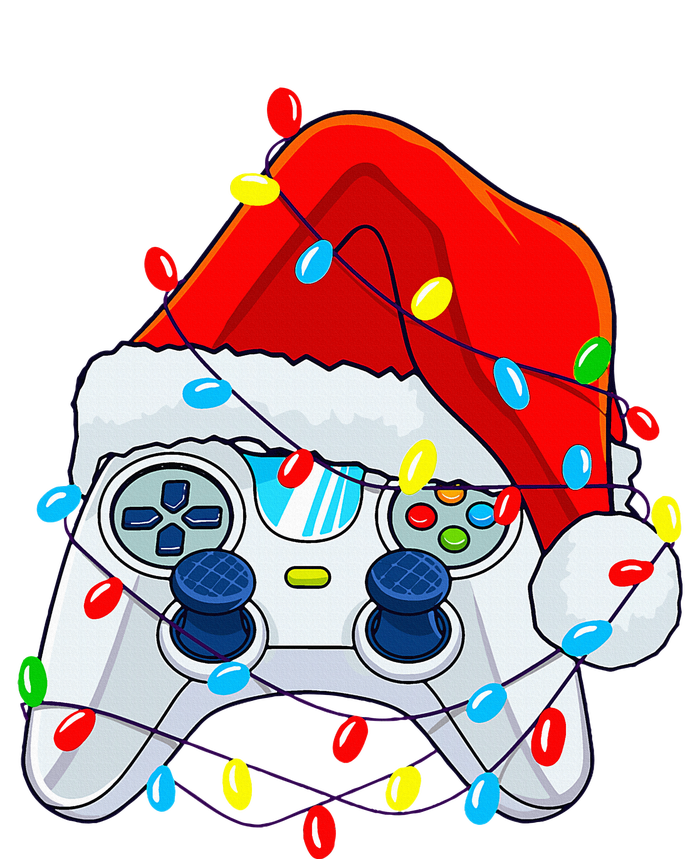 Video Game Controller Christmas Santa Hat Gamer Dry Zone Grid Polo