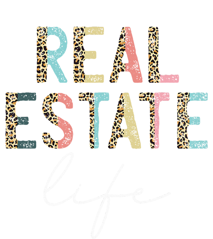 Leopard Real Estate Life Agent Realtor Investor Home Broker Ladies Long Sleeve Shirt