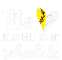 Full Schedule & Heart Proud Volleyball Softball Player Mom T-Shirt