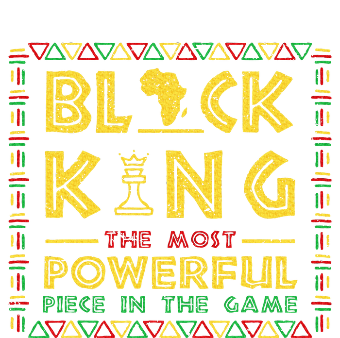 Black King The Most Powerful Piece In Game Black History Day Yupoong Adult 5-Panel Trucker Hat