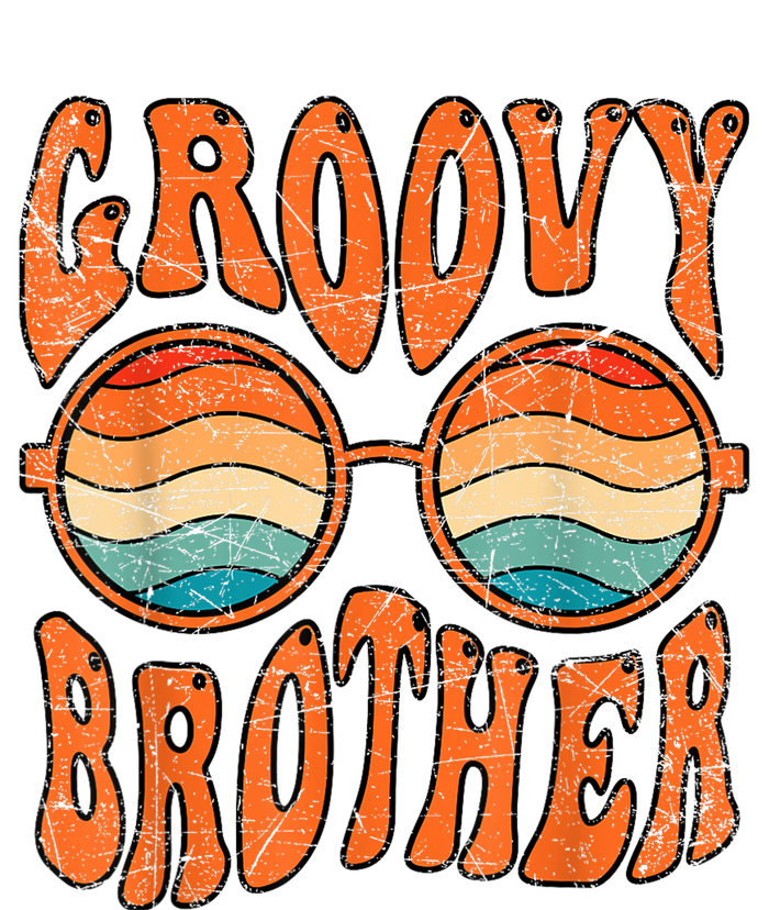 Groovy Brother 70s Aesthetic 1970S Retro Brother Hippie T-Shirt