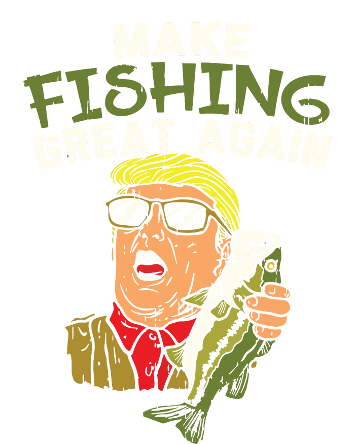 Make Fishing Great Again Trump Funny Fisherman Angler Gift Women's T-Shirt