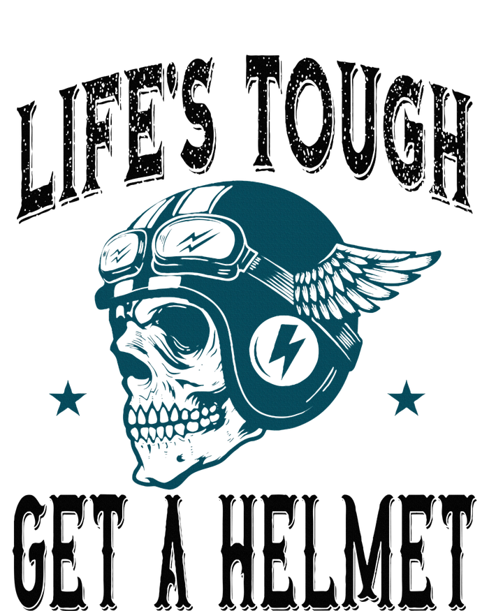 LifeS Tough Get A Helmet Funny Skeleton Riding Motorcycle Tall Long Sleeve T-Shirt