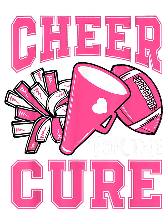 Cheer For The Cure Breast Cancer Awareness Cheerleader Funny Premium Hoodie