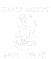 Smoke Brisket Not Meth Bbq Skeleton Grilling Master Kids Long Sleeve Shirt