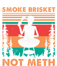 Smoke Brisket Not Meth Bbq Skeleton Grilling Master Full-Length Apron With Pockets