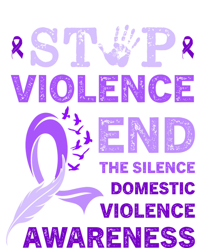 Family Domestic Violence Awareness Purple Ribbon Womens California Wash Sweatshirt