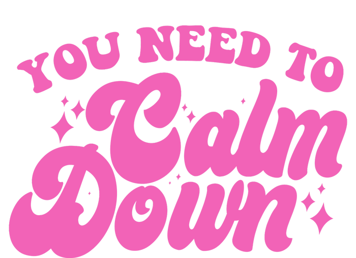 Retro You Need To Calm Down Ladies Essential Tank