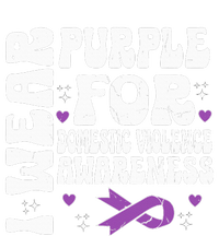 I Wear Purple Domestic Violence Awareness Sustainable Beanie