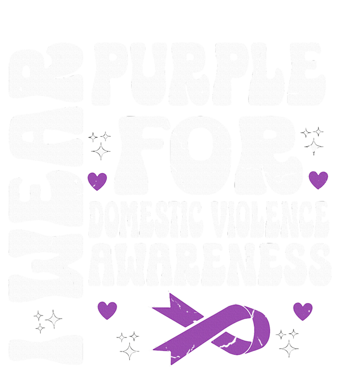 I Wear Purple Domestic Violence Awareness Sustainable Beanie