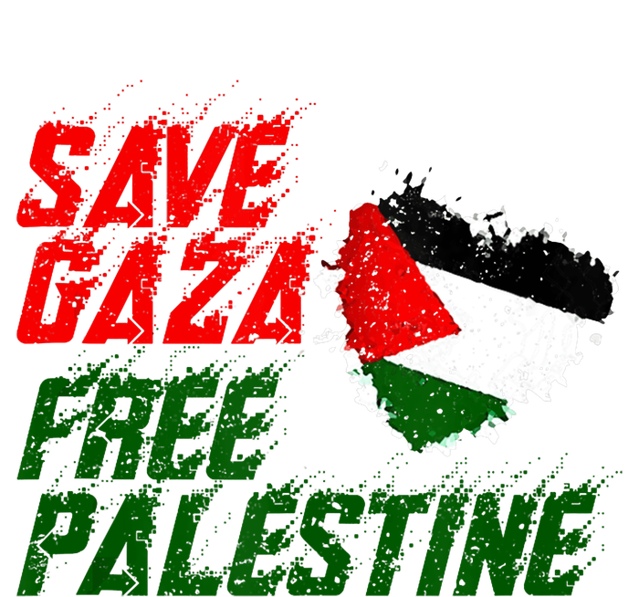 Free Gaza Palestine Flag Proud Palestine Save Gaza Kids Long Sleeve Shirt