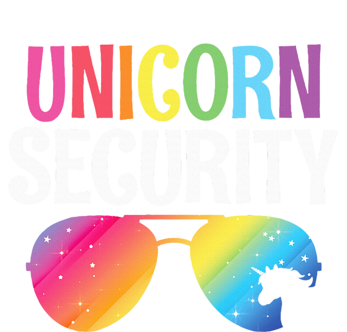 Unicorn Security Birthday Family Halloween Costume Mom Dad Tie-Dye T-Shirt