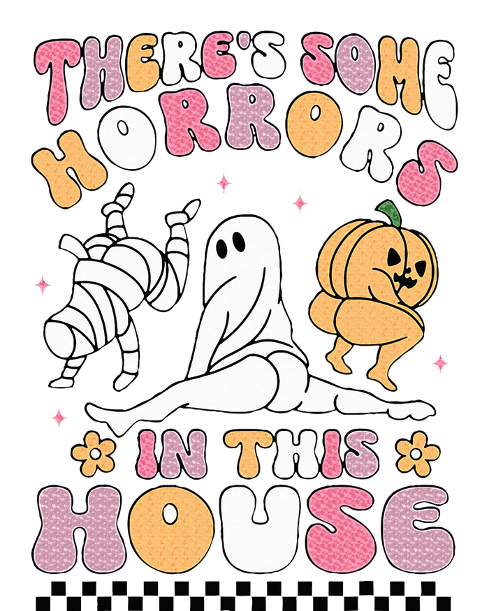 Halloween There's Some Horrors In This House Ghost Pumpkin Premium Pullover Hoodie