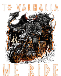 To Valhalla We Ride Biker Viking Insulated Varsity Jacket