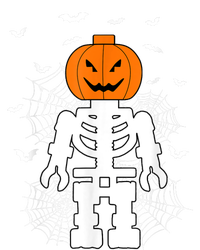 Halloween Skeleton Pumpkin Master Builder Block Building T-Shirt