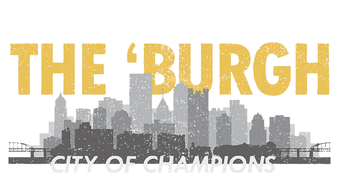 The Burgh City of Champions Retro Pittsburgh Women's Knotted Racerback Tank