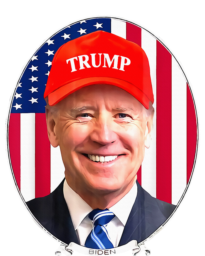 Funny Joe Biden Wearing Hat Trump Toddler Sweatshirt