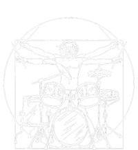 Drummer Gift Da Vinci Drums Drawing Present for Music Fans Softstyle Adult Sport Polo