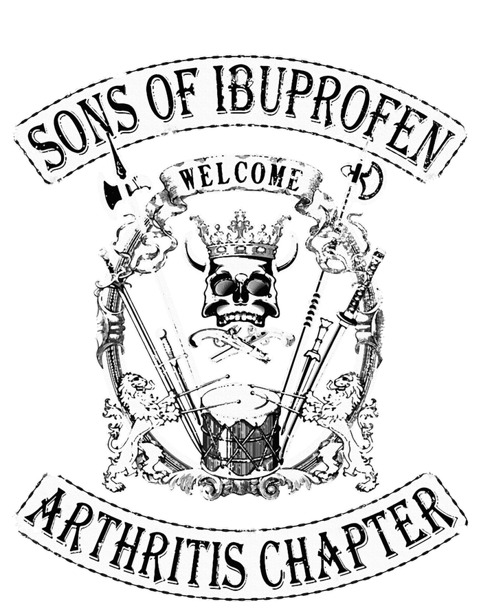 Sons of Ibuprofen Arthritis Chapter Funny Old Biker Women's T-Shirt