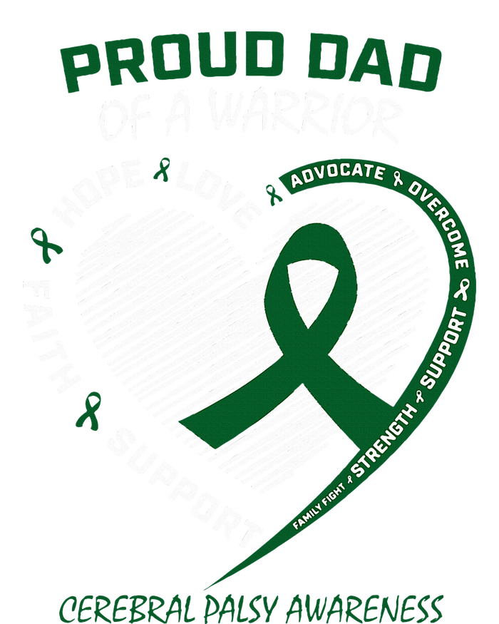 Green Dad CP Warrior Son Daughter Cerebral Palsy Awareness Tall T-Shirt