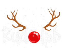 Rudolph Red Nose Reindeer Christmas Funny Womens CVC Long Sleeve Shirt