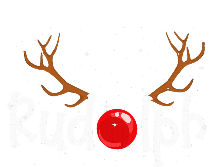 Rudolph Red Nose Reindeer Christmas Funny Womens CVC Long Sleeve Shirt