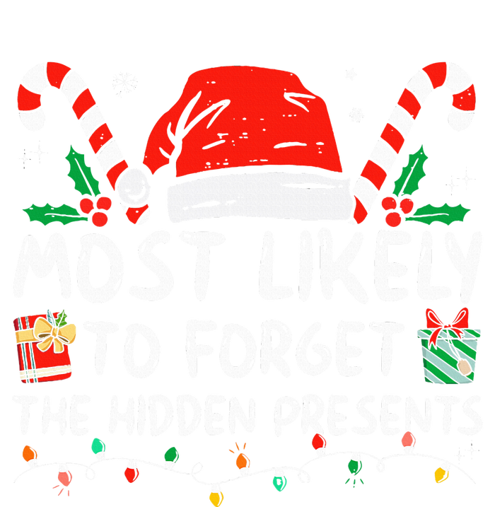 Most Likely To Forget The Hidden Presents Family Christmas Women's Long Sleeve Flannel Pajama Set 