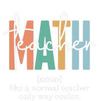 Funny Math Teacher Definition Cropped Pullover Crew