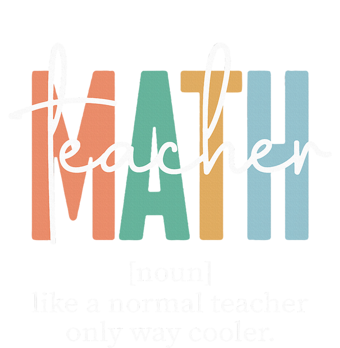 Funny Math Teacher Definition Cropped Pullover Crew