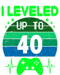 I Leveled Up To 40th Birthday Gift Video Game 40 Years Old T-Shirt