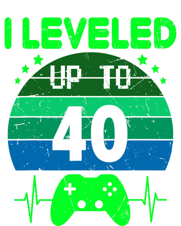 I Leveled Up To 40th Birthday Gift Video Game 40 Years Old T-Shirt