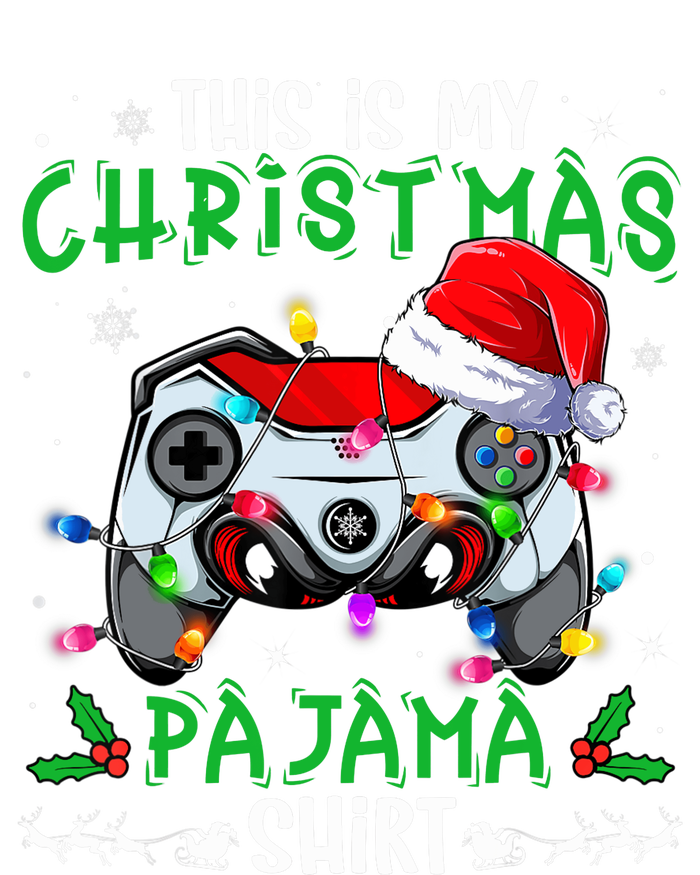 This Is My Christmas Pajama Video Game Gamer Boy Teens Women's Racerback Tank