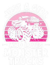 Just A Girl Who Loves Monster Trucks Funny Monster Truck Women's Pullover Hoodie