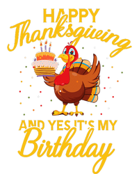 Happy Thanksgiving Yes Its My Birthday Turkey Funny Bday PosiCharge Competitor Tank