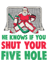 Funny Christmas Santa Ice Hockey Goaltender Goalie Gift Premium T-Shirt