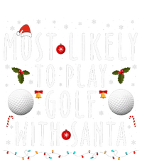 Most Likely To Play Golf With Santa Family Christmas Pajama Toddler Fine Jersey T-Shirt