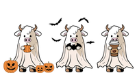 Funny Halloween Ghost Cows Trick Or Treat Cow Lover Funny Gift Kids Long Sleeve Shirt