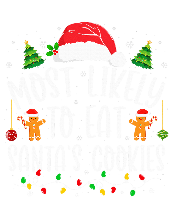 Most Likely To Eat Santa's Cookies Christmas Matching Family Toddler Fine Jersey T-Shirt