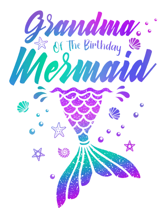 Grandma Of The Birthday Mermaid Family Matching Birthday T-Shirt