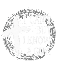 I can't but I know a guy Jesus cross funny christian Faith Sustainable Bucket Hat